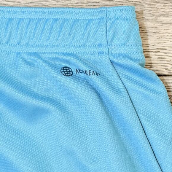 Adidas Track Pants Mens XL Blue AEROREADY Entrada Training Tapered 3 Stripe - Picture 3 of 12